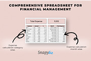 Income - Expense Tracker Spreadsheet, a Templates & Theme by Snapybiz (Thumbnail 8 of 10)