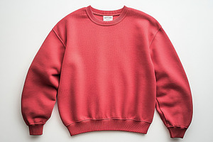 Red Crewneck Sweatshirt Fashion Appa, a Beauty & Fashion Photo by Pixeness Studio