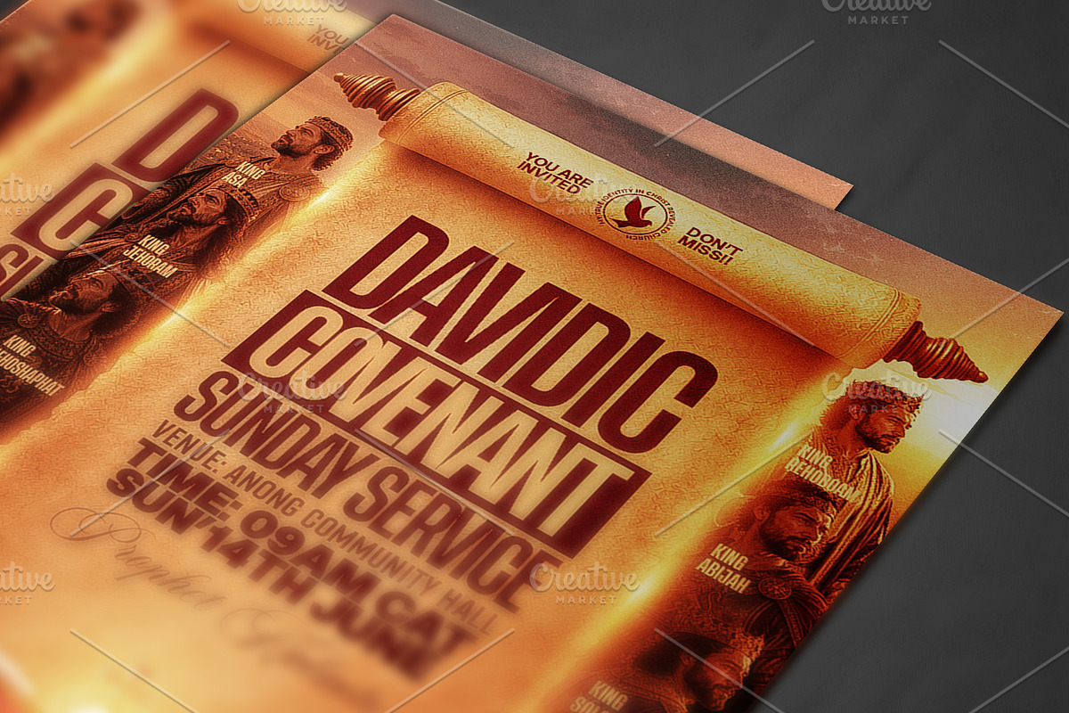 Davidic Covenant Church Flyer Templa, a Social Media Template by church flyer templates (Photo 2 of 10)