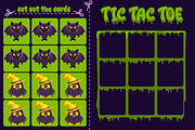 Halloween Tic Tac Toe Game for Kids, a Card Template by BabySofja (Thumbnail 2 of 5)