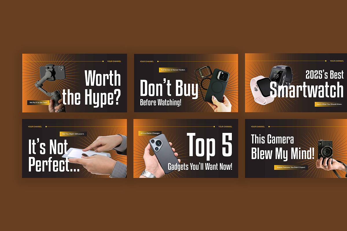 Gadget Review Thumbnail, a Social Media Template by Neermana (Photo 2 of 2)