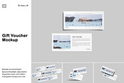 Gift Voucher Mockup, a Merchandise Mockup by Amigos__46 (Thumbnail 1 of 7)