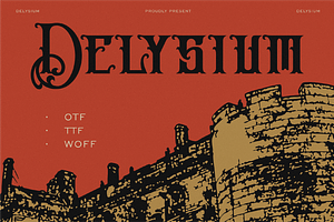 Delysium - A Display Font