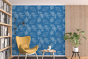 Dark Blue Foliage Seamless Pattern, a Pattern Graphic by Quinn Lane Designs (Thumbnail 4 of 5)