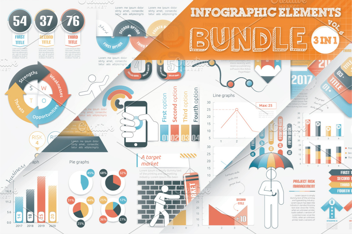 Infographic Elements Bundle, a Presentation Template by Infographic Paradise (Photo 1 of 4)