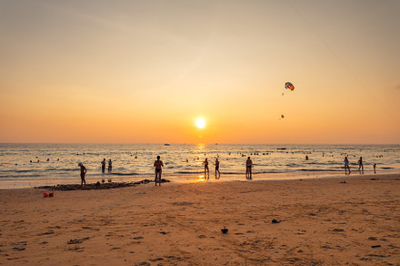 Evening beach atmosphere on a tropical island, a Nature Photo by Art Rachen