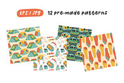Camping Clipart, an Object Illustration by spirka.art (Thumbnail 7 of 8)