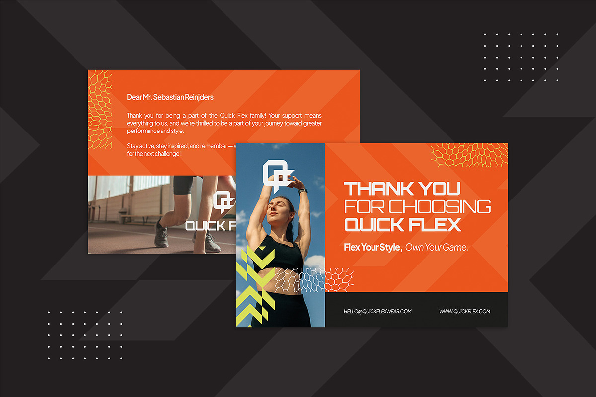 Quick Flex - Thank You Card, a Print Template by StreaksideStd (Photo 2 of 3)