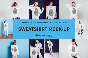 Sweatshirt Mock-Up Set, a Hoody Mockup by Freeman Studio