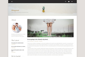 Anurati - Website PSD Template