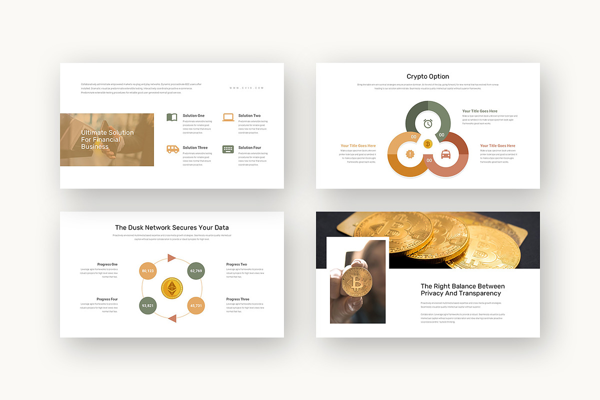 Cvix : Blockchain Deck Google Slides preview 4