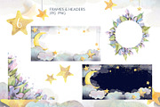 Pandas & Moon Dreamy Watercolor, an Animal Illustration by NATASHA CHU (Thumbnail 7 of 13)