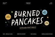 BURNED PANCAKES | Extended Family, a Handwritten Font by type peace (Thumbnail 1 of 17)