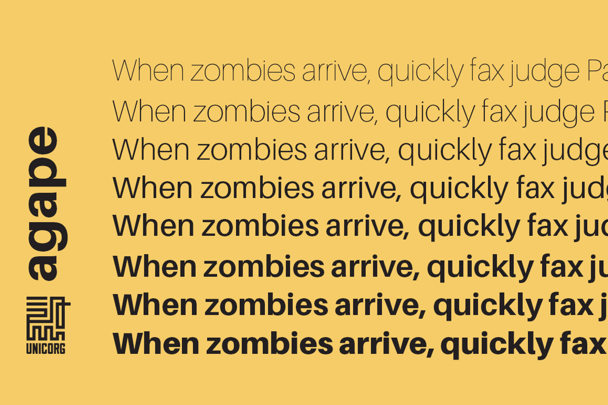 Agape Font Family preview 3