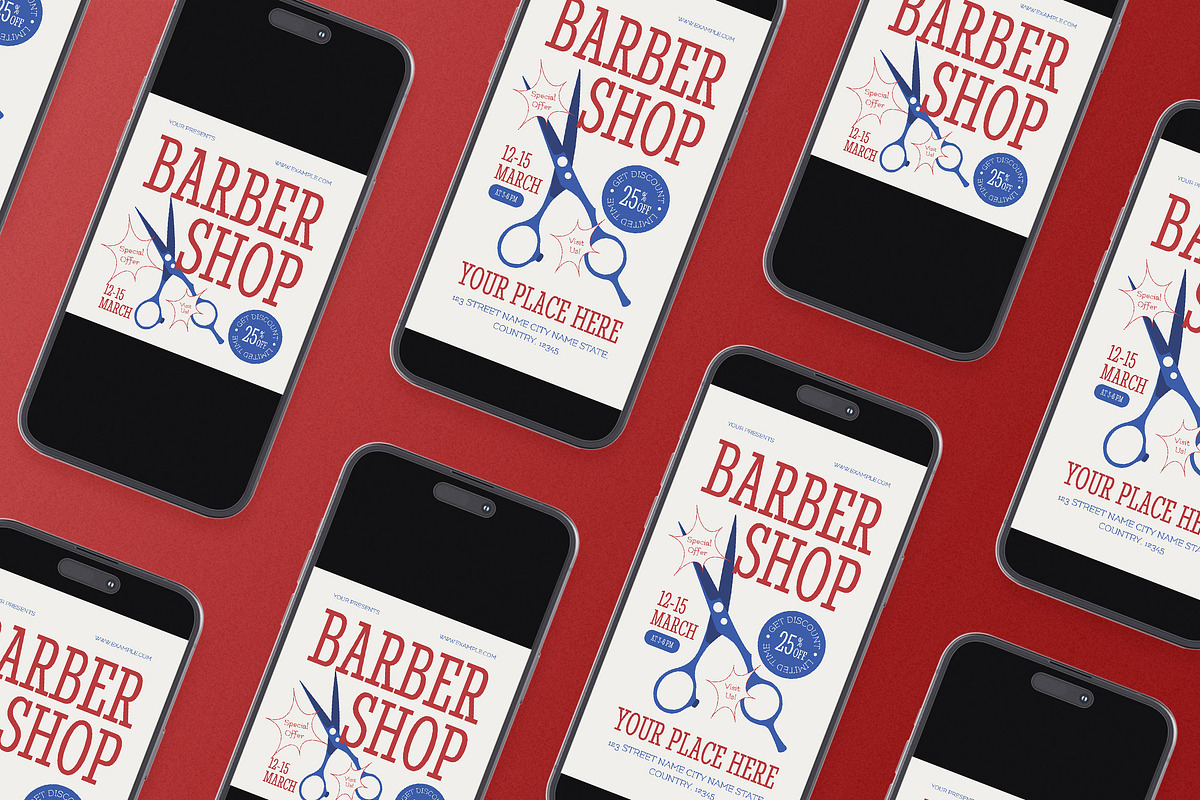 Barbershop Flyer Set, a Flyer Template by Aiyari Graphic (Photo 2 of 3)