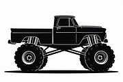 Big Wheel Truck Line Drawing, an Illustration by musafir_fashion (Thumbnail 7 of 9)