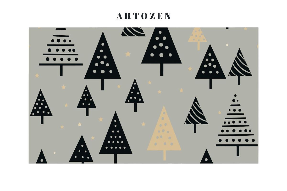 14 seamless minimalism Christmas, a Pattern Graphic by ARTOZEN DIGITAL (Photo 2 of 14)