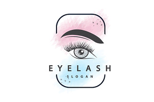 Eyelash Logo Simple Design For Women