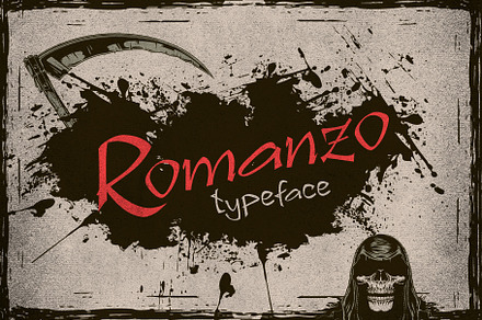 Romanzo - Creepy Display, a Font by HipFonts