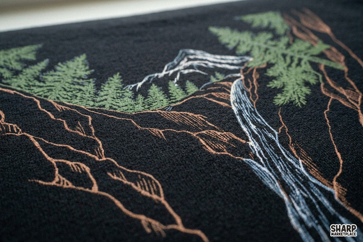 Majestic Mountain Waterfall And, an Object Graphic by SharpMarketplace (Photo 4 of 4)