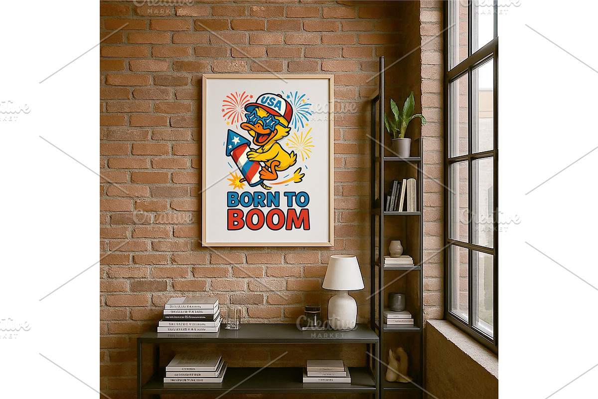 Born to Boom Duck Funny 4th of July, a Background Graphic by LaseredNinja (Photo 7 of 7)