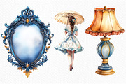 Vintage Shabby Chic Clipart Bundle, an Illustration by Craft Nest (Thumbnail 5 of 6)