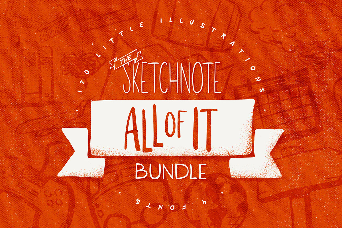 All of It: Sketchnote Bundle, a Food Illustration by Mitch Made (Photo 1 of 21)