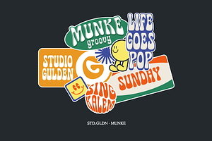 SG - MUNKE Groovy Display Font