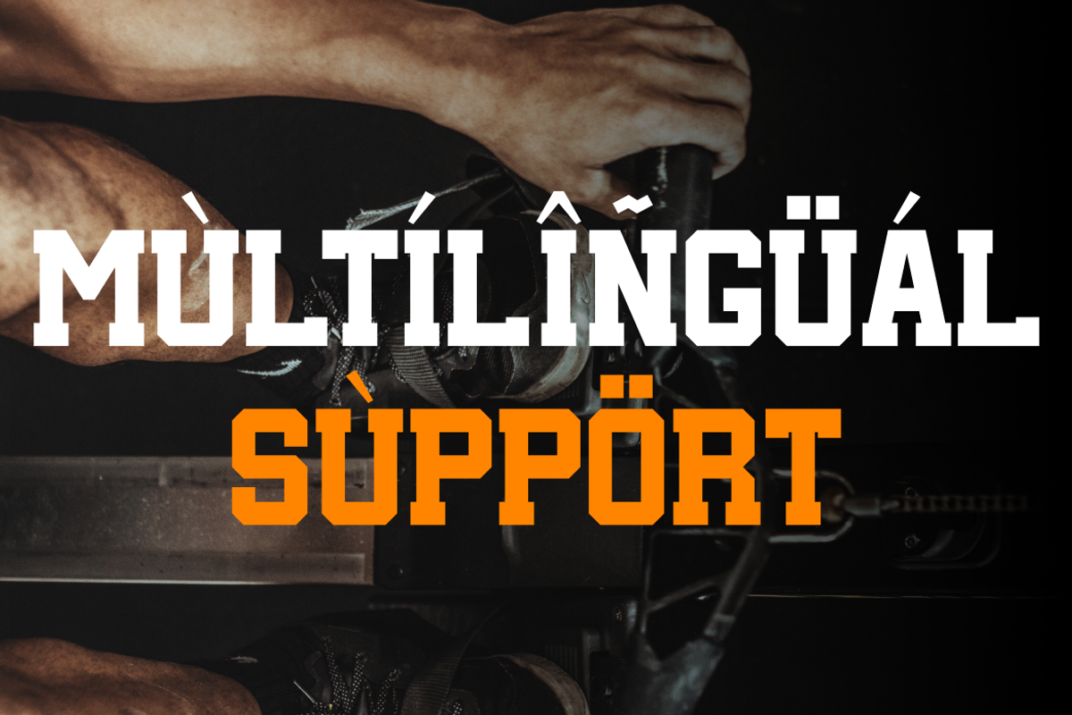 Desporm - Sport Display Typeface, a Serif Font by MaikoHatta (Photo 4 of 8)