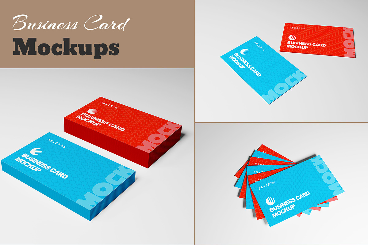 Business Card Mockups, a Product Mockup by alimran24 (Photo 1 of 12)