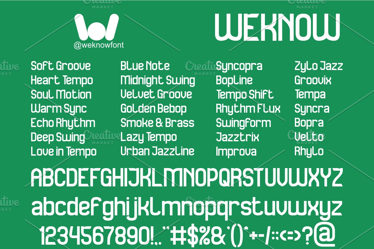 Playing Momentum font, a Sans Serif Font by weknow (Photo 5 of 8)