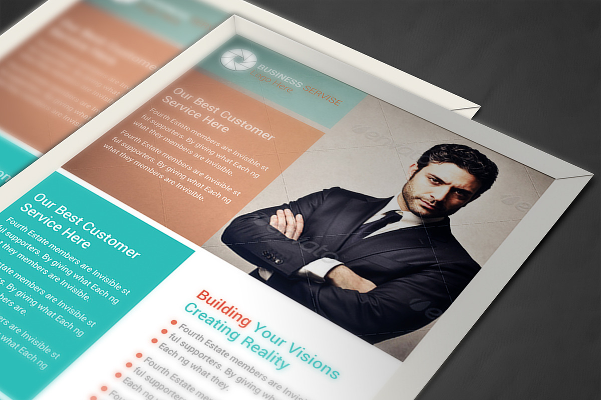 Corporate Business Flyer Template, a Flyer Template by AfzaalGraphics (Photo 4 of 4)