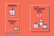 Set of Cartoon Halloween Pumpkins, an Object Graphic by Nearbirds (Thumbnail 3 of 5)