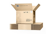 Carton Box Mockup Premium PSD Bundle, a Packaging Mockup by pixelmock (Thumbnail 11 of 18)