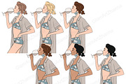 Weekend Girls, a Person Illustration by GlamArtZhanna (Thumbnail 3 of 4)