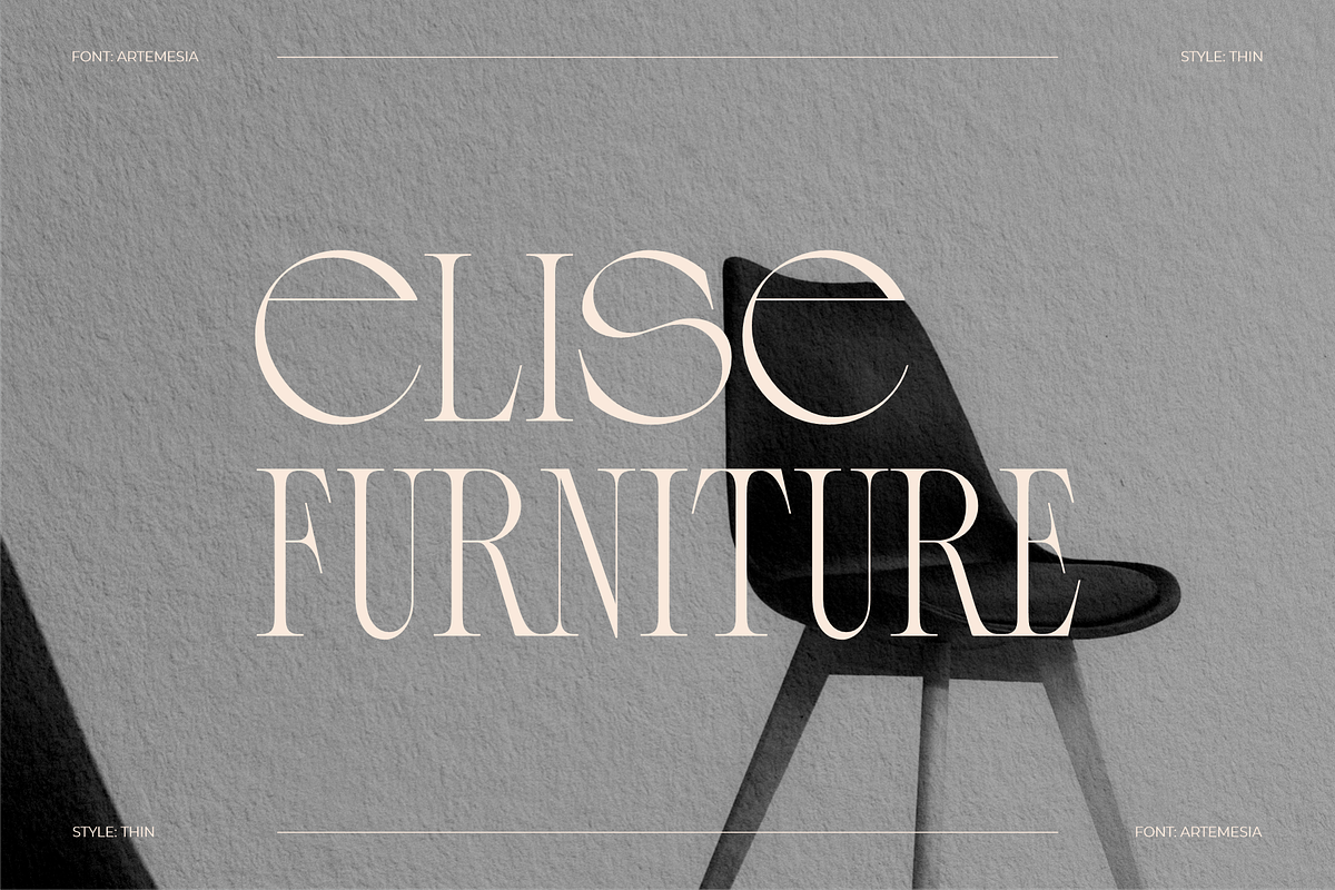 ARTEMESIA – A STYLISH DISPLAY SERIF, a Serif Font by RedyStudio (Photo 5 of 10)