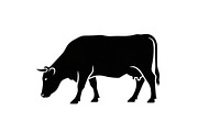 Farm Cow Silhouette Vector Bundle, an Illustration by Designs_River (Thumbnail 17 of 51)