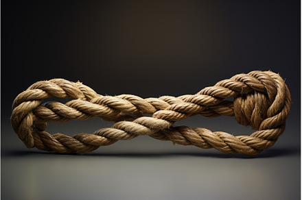 Rustic rope line frame. Generate Ai, a Nature Photo by Ylivdesign