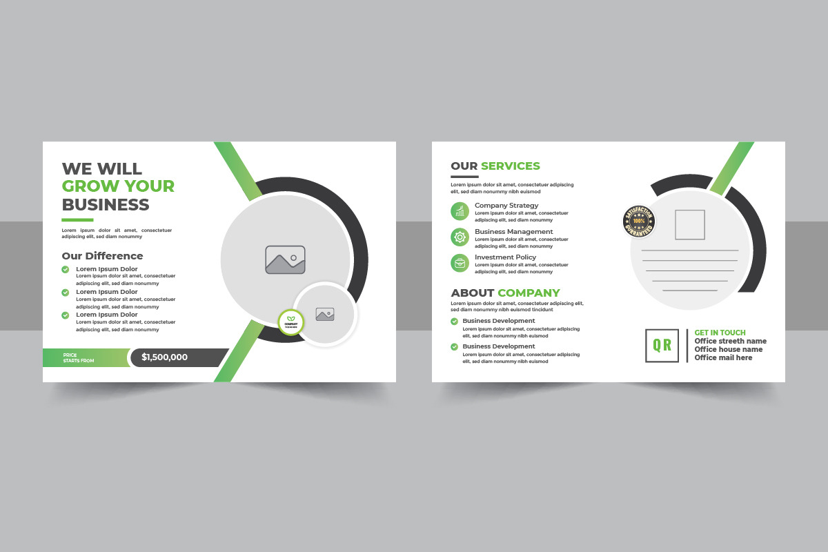 Business eddm postcard design bundle, a Card Template by Pavel_design (Photo 2 of 7)