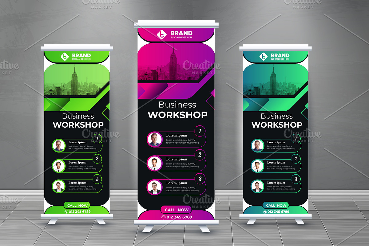 Creative Roll up banner design, a Poster Template by Graphicbonny
