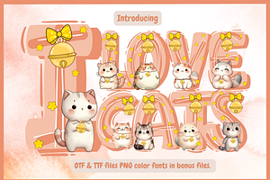 I Love Cats-PNG fonts