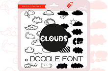 Cloud Doodles - Dingbats Font