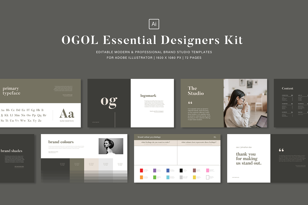 OGOL Essential Designers Kit Bundle, a Templates & Theme by Swyn.Studio (Photo 1 of 9)