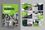 Sport & Fitness Magazine Template, a Brochure Template by Tanuart (Thumbnail 1 of 2)
