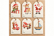 Christmas Watercolor PNG, a Seasonal Illustration by Villa 11 Estudio (Thumbnail 9 of 9)