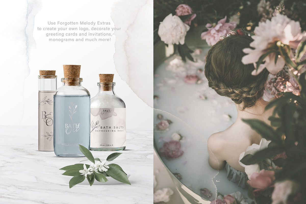 Forgotten Melody Font + EXTRAS, a Script Font by AnMark (Photo 12 of 14)