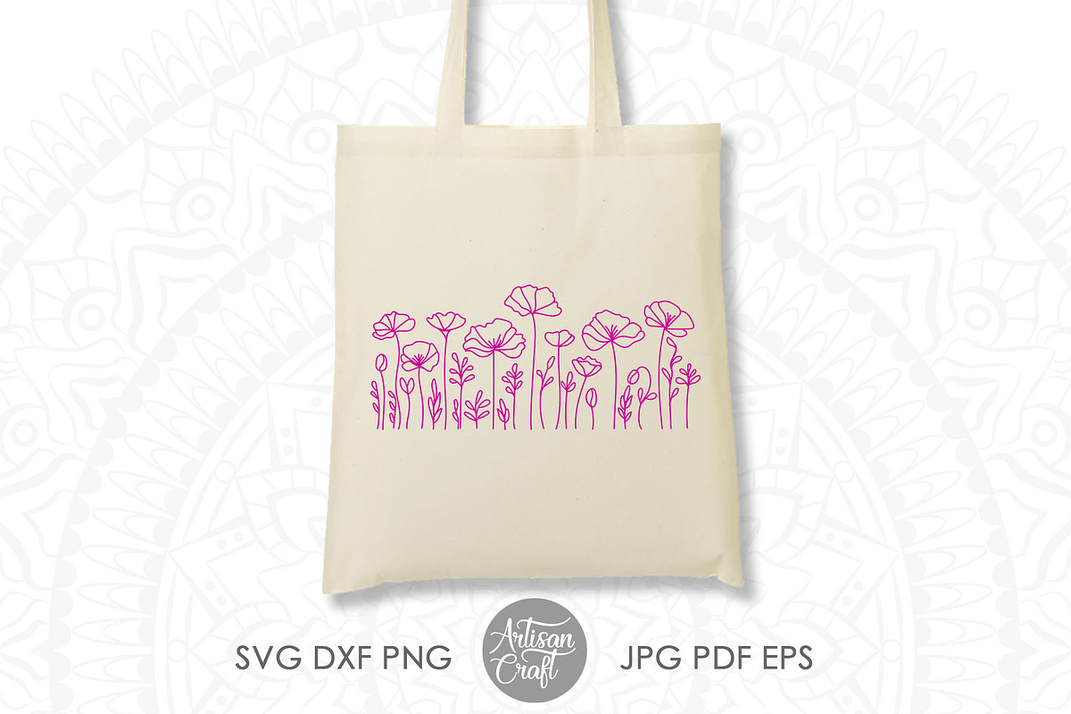 Wildflower SVG, poppy flower, an Object Graphic by Artisan Craft (Photo 3 of 4)
