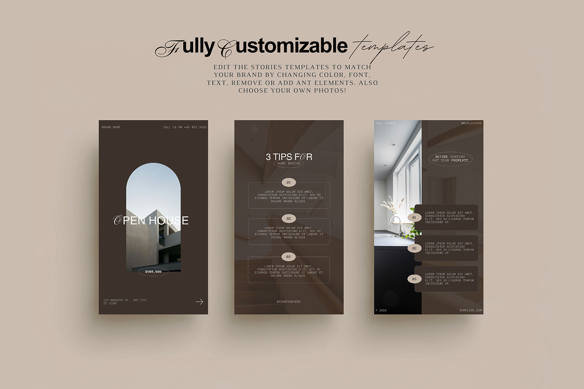 Real Estate Post + Story Templates, a Social Media Template by Prapti Design (Photo 8 of 14)