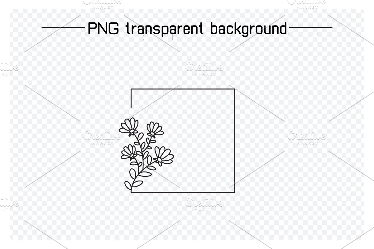 Decorative Leaf and Flower Frames, a Decorative Illustration by Designfour (Photo 3 of 6)