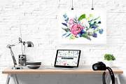 Watercolor Flowers, 10 Arrangements, a Decorative Illustration by JSolomatina (Thumbnail 4 of 4)